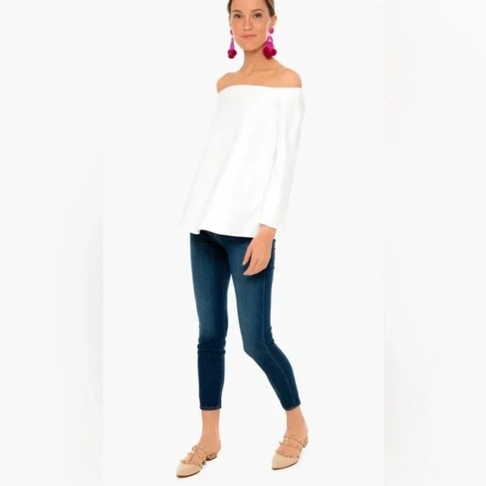 Tuckernuck Off-Shoulder White Blouse